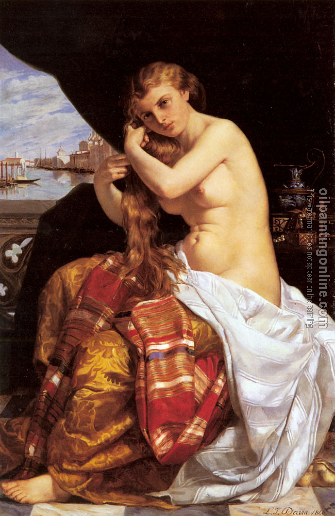 David, Jacques-Louis - Venitienne A Sa Toilette( Venetian Lady at Her Toilette)
